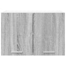 vidaXL Függő szekrény 2 pcs Szürke Sonoma és fehér 60 x 31 x 40 cm