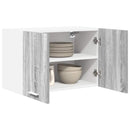 vidaXL Függő szekrény 2 pcs Szürke Sonoma és fehér 60 x 31 x 40 cm