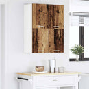 vidaXL Függő szekrény 2 pcs Régi fa és fehér 60 x 31 x 40 cm Faanyag