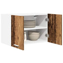 vidaXL Függő szekrény 2 pcs Régi fa és fehér 60 x 31 x 40 cm Faanyag