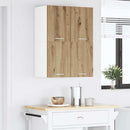 vidaXL Függő szekrény 2 pcs Artisan tölgy és fehér 60 x 31 x 40 cm