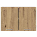 vidaXL Függő szekrény 2 pcs Artisan tölgy és fehér 60 x 31 x 40 cm