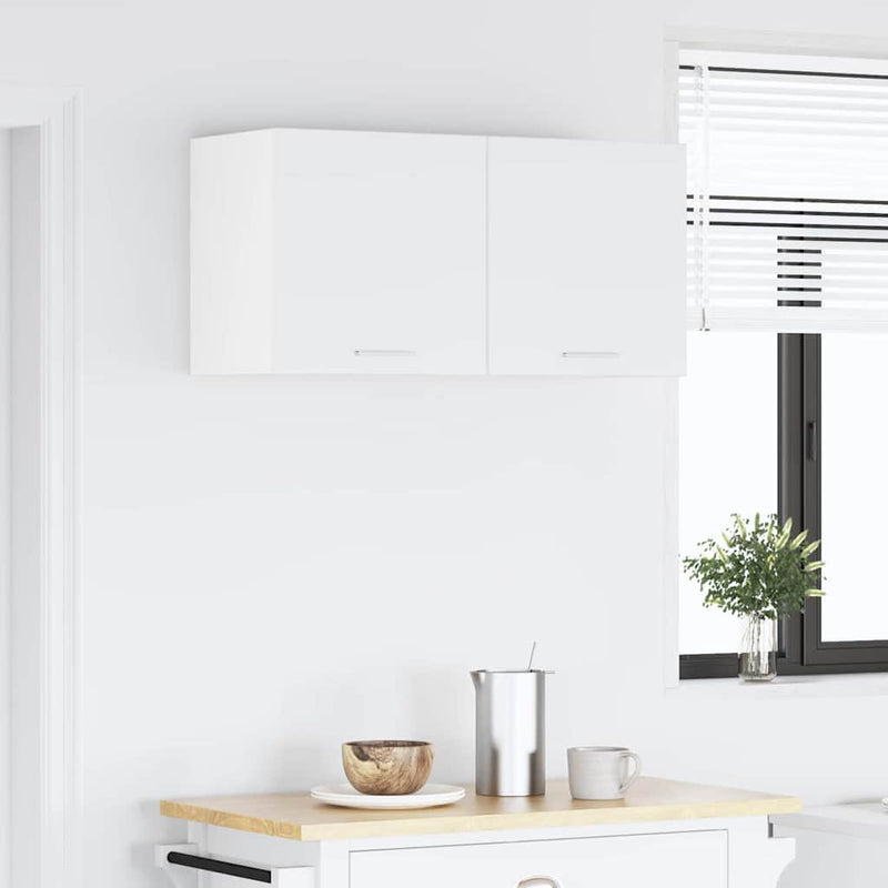 vidaXL Függő szekrény tárolóval Riga Fehér 80 x 31 x 40 cm Faanyag