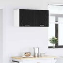 vidaXL Függő szekrény tárolóval Fekete tölgy 80 x 31 x 40 cm Faanyag