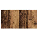 vidaXL Függő szekrény tárolóval Riga Öreg fa 80 x 31 x 40 cm Faanyag