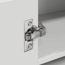 vidaXL Függő szekrény tárolóval Riga Fehér 57 x 57 x 40 cm Faanyag