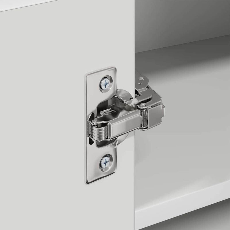 vidaXL Függő szekrény tárolóval Riga Fehér 57 x 57 x 40 cm Faanyag