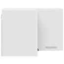 vidaXL Függő szekrény tárolóval Riga Fehér 57 x 57 x 40 cm Faanyag