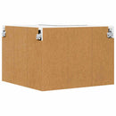 vidaXL Függő szekrény Riga Fekete tölgy és fehér 57 x 57 x 40 cm