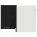 vidaXL Függő szekrény Riga Fekete tölgy és fehér 57 x 57 x 40 cm