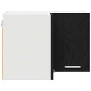 vidaXL Függő szekrény Riga Fekete tölgy és fehér 57 x 57 x 40 cm