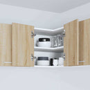 vidaXL Függő szekrény Riga Sonoma tölgy és fehér 57 x 57 x 40 cm