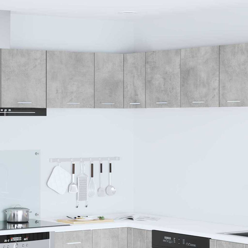 vidaXL Függő szekrény Riga Beton szürke és fehér 57 x 57 x 40 cm