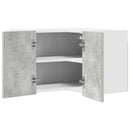 vidaXL Függő szekrény Beton szürke és fehér 57 x 57 x 40 cm Faanyag