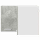 vidaXL Függő szekrény Beton szürke és fehér 57 x 57 x 40 cm Faanyag