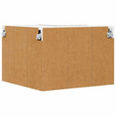 vidaXL Függő szekrény Riga Füstölt tölgy és fehér 57 x 57 x 40 cm