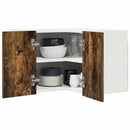 vidaXL Függő szekrény Riga Füstölt tölgy és fehér 57 x 57 x 40 cm