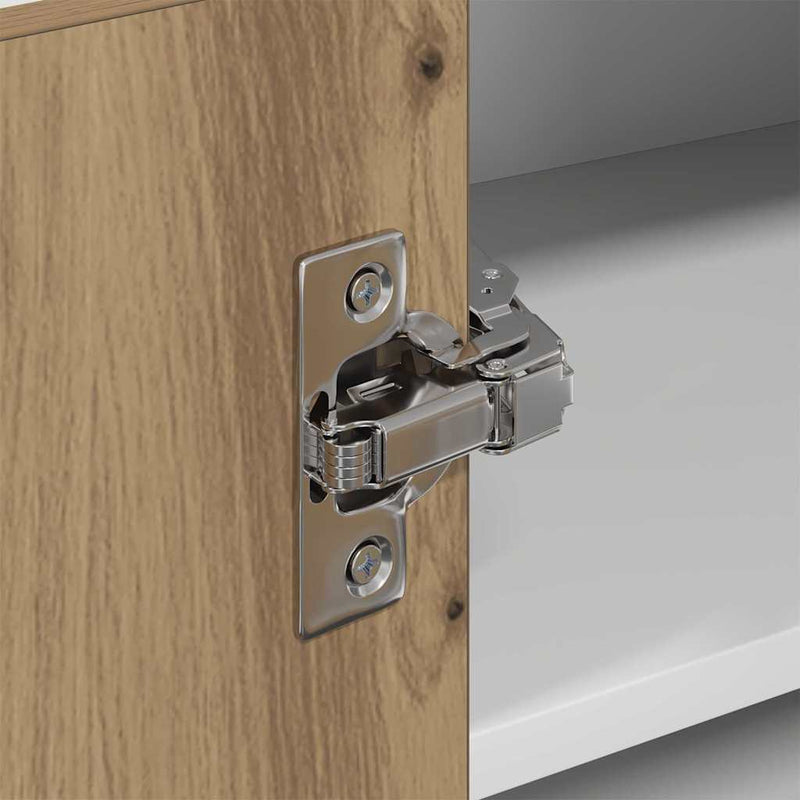 vidaXL Függő szekrény Riga Artisan tölgy és fehér 57 x 57 x 40 cm