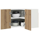 vidaXL Függő szekrény Riga Artisan tölgy és fehér 57 x 57 x 40 cm