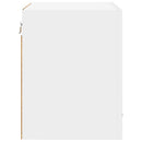 vidaXL Függő szekrény tárolóval 2 pcs Fehér 40 x 31 x 40 cm Faanyag