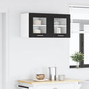 vidaXL Függő szekrény 2 pcs Fekete tölgy 40 x 31 x 40 cm Faanyag