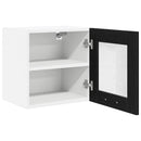 vidaXL Függő szekrény 2 pcs Fekete tölgy 40 x 31 x 40 cm Faanyag