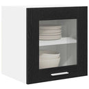 vidaXL Függő szekrény 2 pcs Fekete tölgy 40 x 31 x 40 cm Faanyag