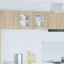 vidaXL Függő szekrény 2 pcs Sonoma tölgy 40 x 31 x 40 cm Faanyag