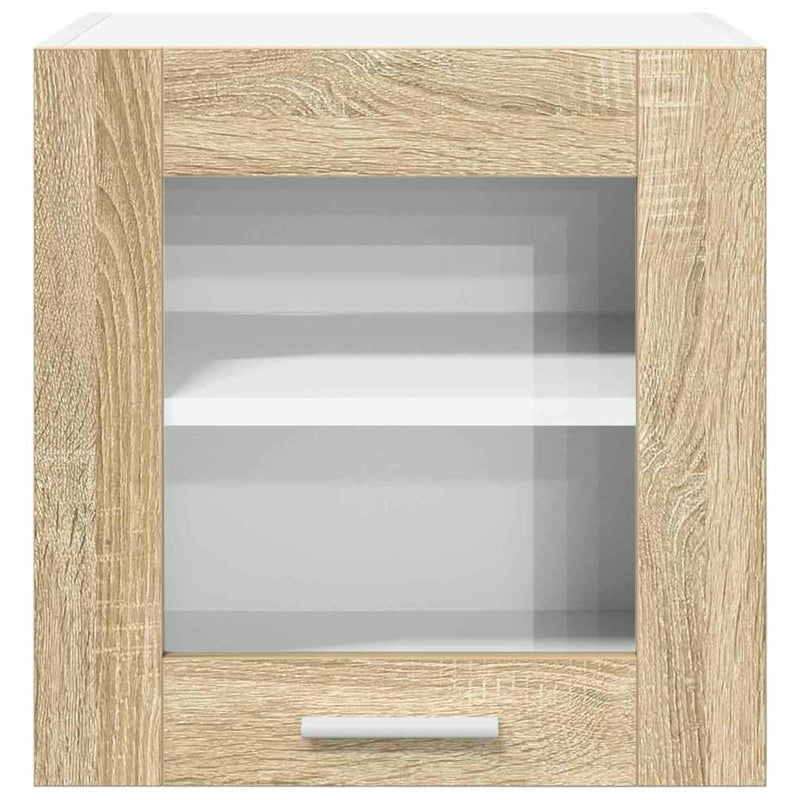 vidaXL Függő szekrény Riga 2 pcs Sonoma tölgy 40 x 31 x 40 cm Faanyag