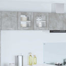 vidaXL Függő szekrény Riga 2 pcs Beton Szürke 40 x 31 x 40 cm Faanyag