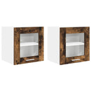 vidaXL Függő szekrény 2 pcs Füstölt tölgy 40 x 31 x 40 cm Faanyag