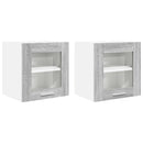 vidaXL Függő szekrény 2 pcs Szürke Sonoma 40 x 31 x 40 cm Faanyag
