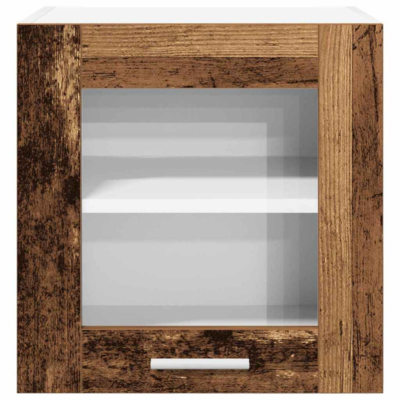 vidaXL Függő szekrény Riga 2 pcs Öreg fa 40 x 31 x 40 cm Faanyag