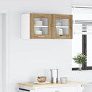 vidaXL Függő szekrény Riga 2 pcs Artisan tölgy 40 x 31 x 40 cm Faanyag