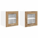 vidaXL Függő szekrény Riga 2 pcs Artisan tölgy 40 x 31 x 40 cm Faanyag