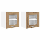 vidaXL Függő szekrény Riga 2 pcs Artisan tölgy 40 x 31 x 40 cm Faanyag