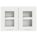 vidaXL Függő szekrény tárolóval 2 pcs Fehér 60 x 31 x 40 cm Faanyag