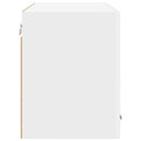 vidaXL Függő szekrény tárolóval 2 pcs Fehér 60 x 31 x 40 cm Faanyag