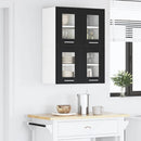vidaXL Függő szekrény 2 pcs Fekete tölgy 60 x 31 x 40 cm Faanyag