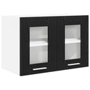 vidaXL Függő szekrény 2 pcs Fekete tölgy 60 x 31 x 40 cm Faanyag