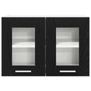 vidaXL Függő szekrény 2 pcs Fekete tölgy 60 x 31 x 40 cm Faanyag