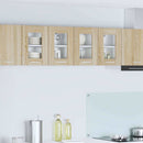 vidaXL Függő szekrény 2 pcs Sonoma tölgy 60 x 31 x 40 cm Faanyag