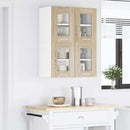 vidaXL Függő szekrény 2 pcs Sonoma tölgy 60 x 31 x 40 cm Faanyag