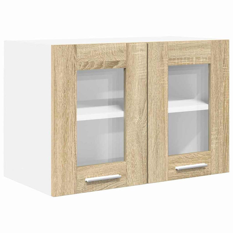 vidaXL Függő szekrény Riga 2 pcs Sonoma tölgy 60 x 31 x 40 cm Faanyag