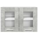 vidaXL Függő szekrény 2 pcs Beton Szürke 60 x 31 x 40 cm Faanyag
