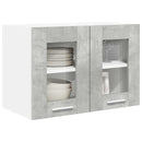 vidaXL Függő szekrény 2 pcs Beton Szürke 60 x 31 x 40 cm Faanyag