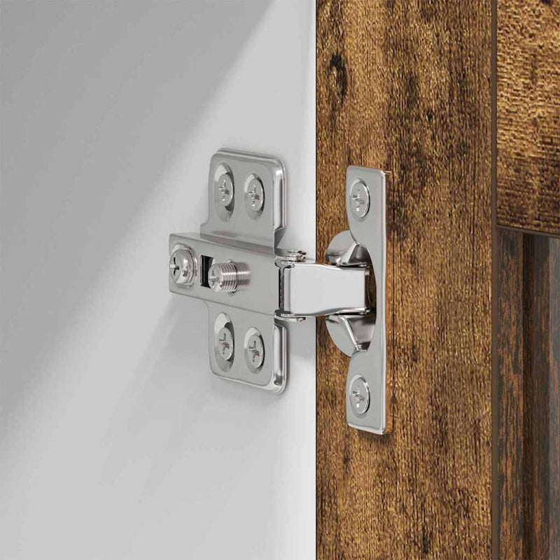 vidaXL Függő szekrény Riga 2 pcs Füstölt tölgy 60 x 31 x 40 cm Faanyag