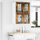 vidaXL Függő szekrény 2 pcs Füstölt tölgy 60 x 31 x 40 cm Faanyag