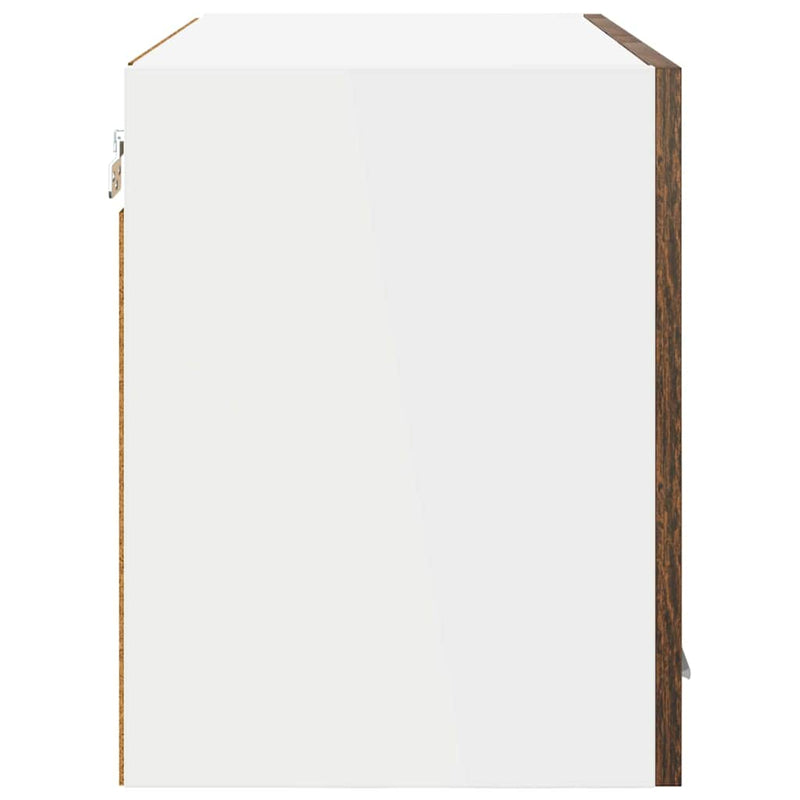 vidaXL Függő szekrény Riga 2 pcs Füstölt tölgy 60 x 31 x 40 cm Faanyag