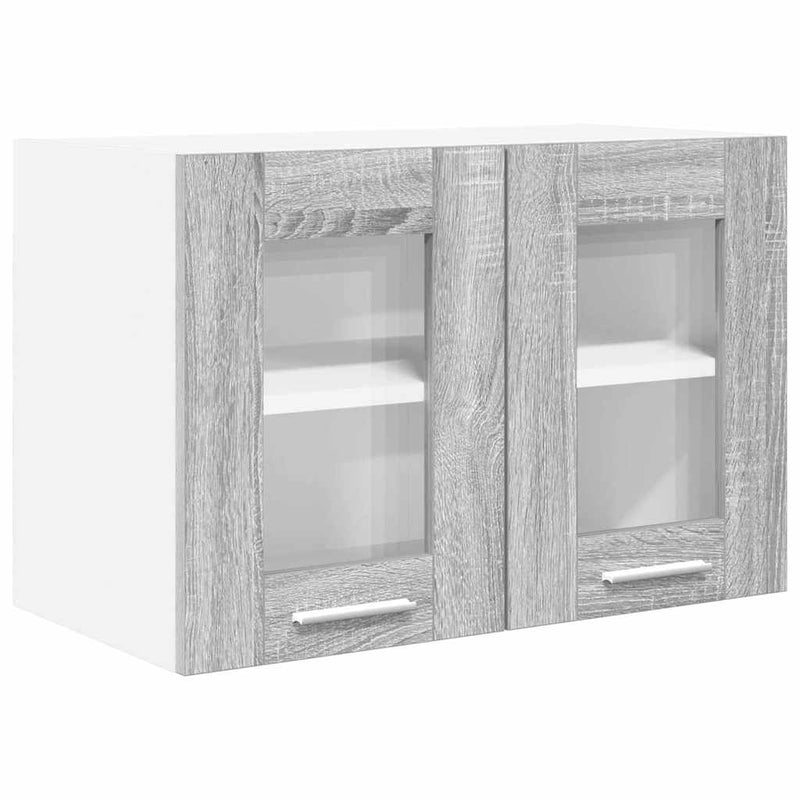 vidaXL Függő szekrény Riga 2 pcs Szürke Sonoma 60 x 31 x 40 cm Faanyag